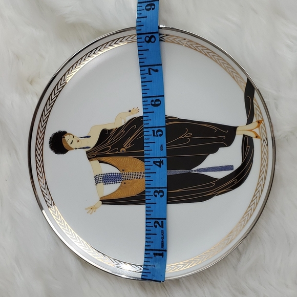 House of Erte Glamour Fine Porcelain The Franklin Mint ceramic plate Art - Picture 3 of 3